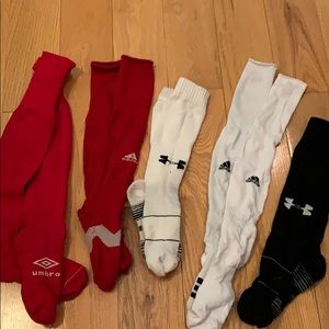 a variety of soccer socks !